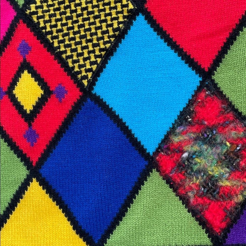 Simon Chang Multicolor Wool Sweater - Picture 11 of 12